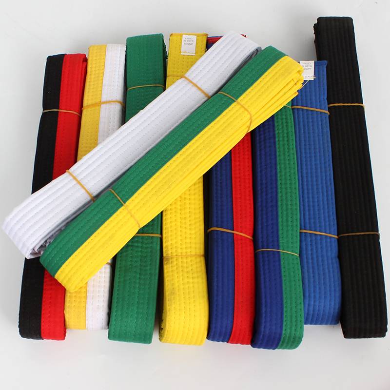 Taekwondo belts, ribbons, promotion strips, ribbon embroidered 4 cm belts, belts, children's belts