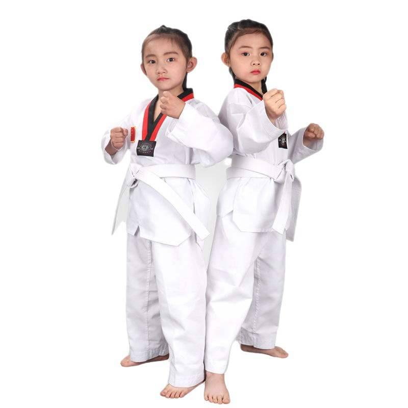 Tekwondo children training for first-class adult students, male and female short-sleeved cuffs for direct sales