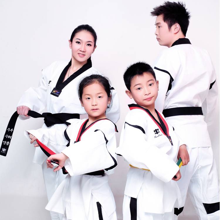 Tianquan autumn and winter adult children Taekwondo clothing long -sleeved men and women taekwondo clothing training clothes Taekwondo doctrine clothing