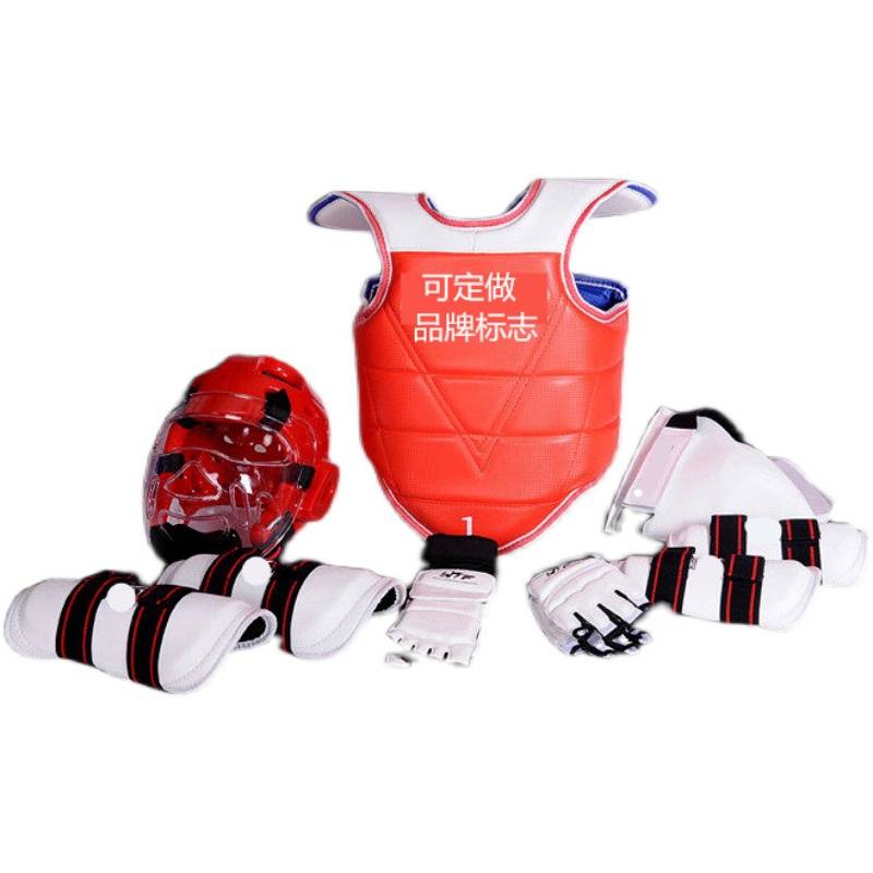 Thicked Taekwondo competition training gear full set of protective children's 689 pieces cover cover helmet custom printing
