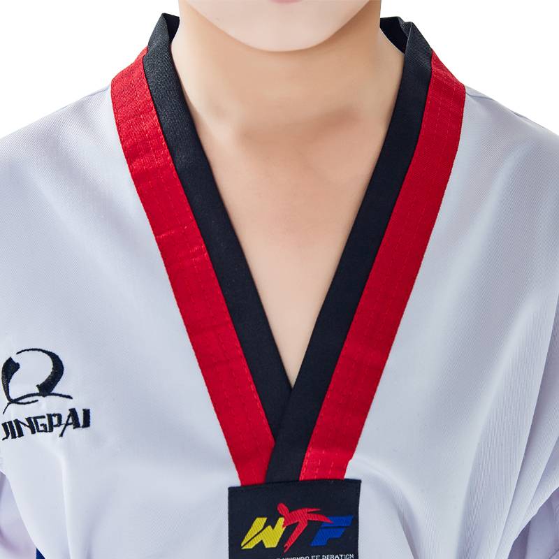 Pure cotton taekwondo for children training for first-class adults, male and female, and custom for short-sleeved taekwondo