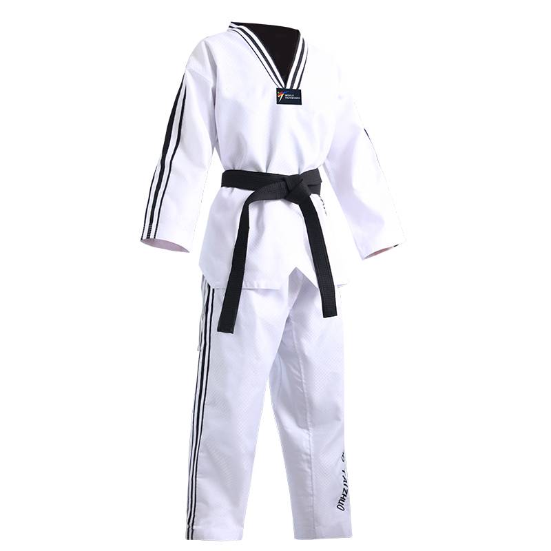 Pure cotton Taekwondo clothes Children's training service summer dress adult college students, male and female long -sleeved short -sleeved, custom embroidery characters