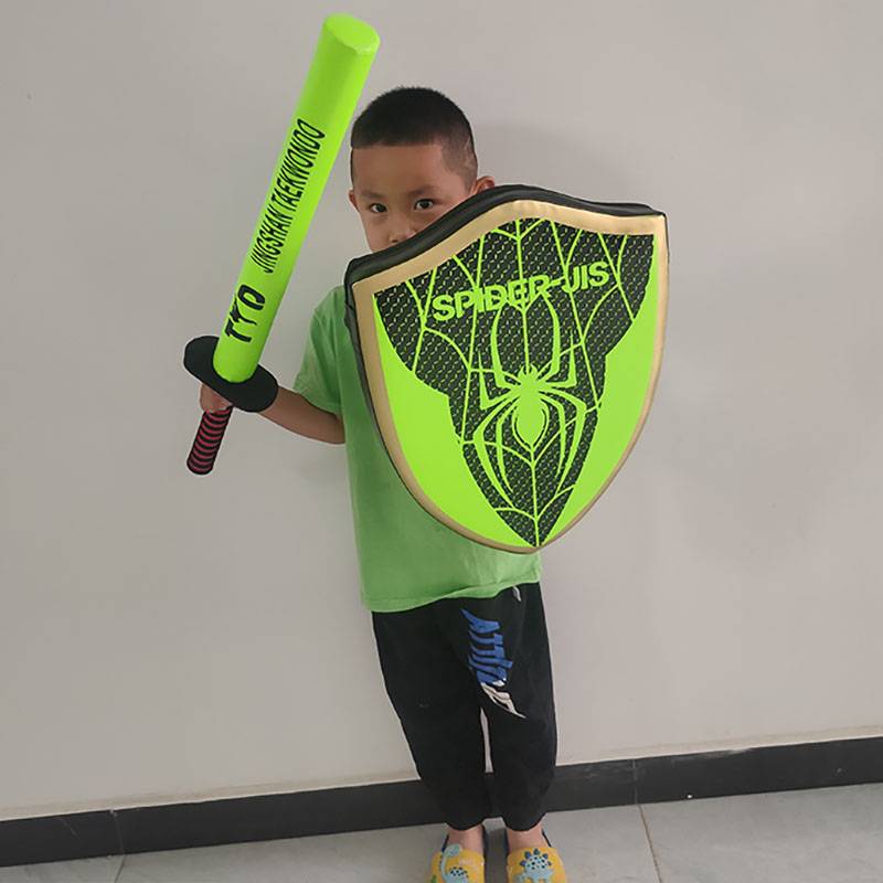 Children's Taekwondo Sword Shield Sword Truth Knight Shield Marvel Spider Shield Family Group Construction Fighting Parent -Child Game Fitness