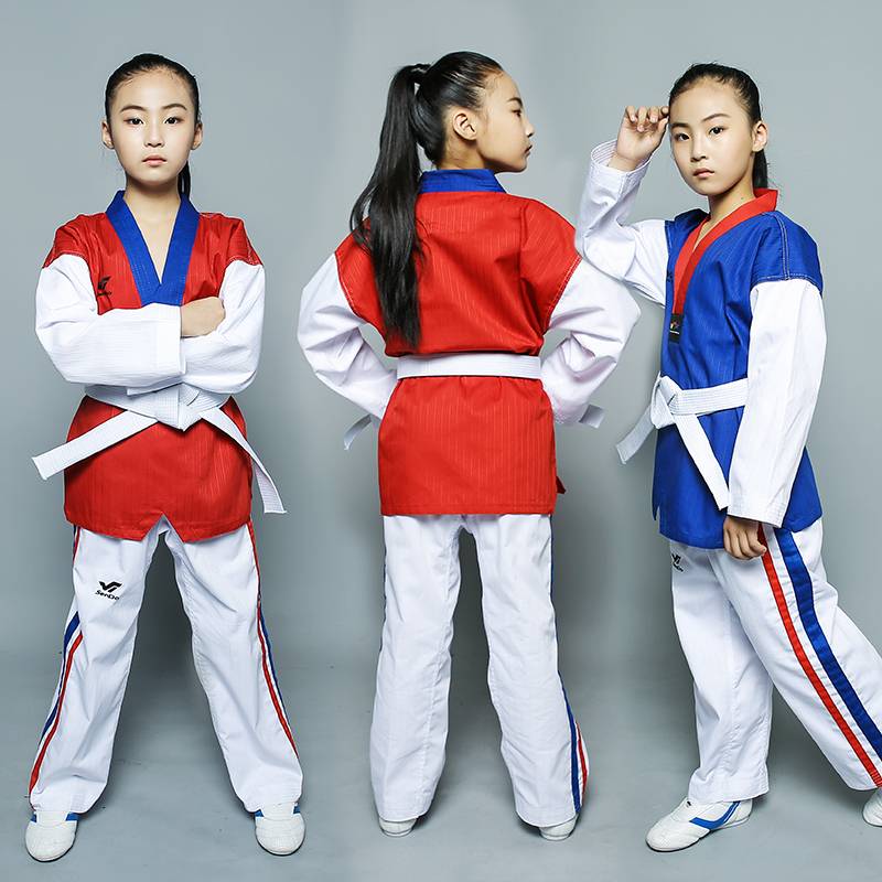 Holy Dynamic Taekwondo clothing Children adult men and women long -sleeved clothing training clothing coach clothing performance clothes