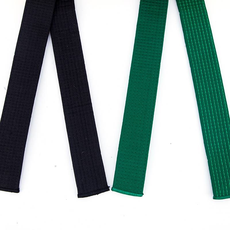 White yellow, green, red and underworld with embroidery, tadpoles, children adult color cotton core test level taekwondo belt