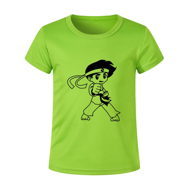 t-shirt logo for children in taekwondo costumes