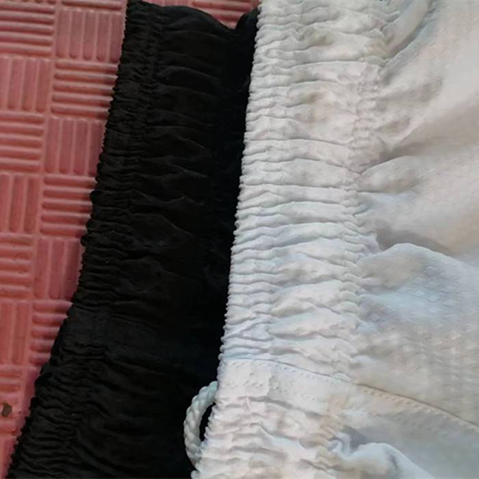 Children's small rain dot light fabric taekwondo pants long pants short pants white black trousers single pants