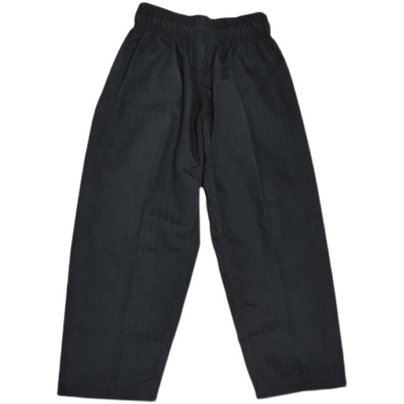 Three -line fabric taekwondo pants black trousers red blue trousers single pants Wing Chun boxing pants
