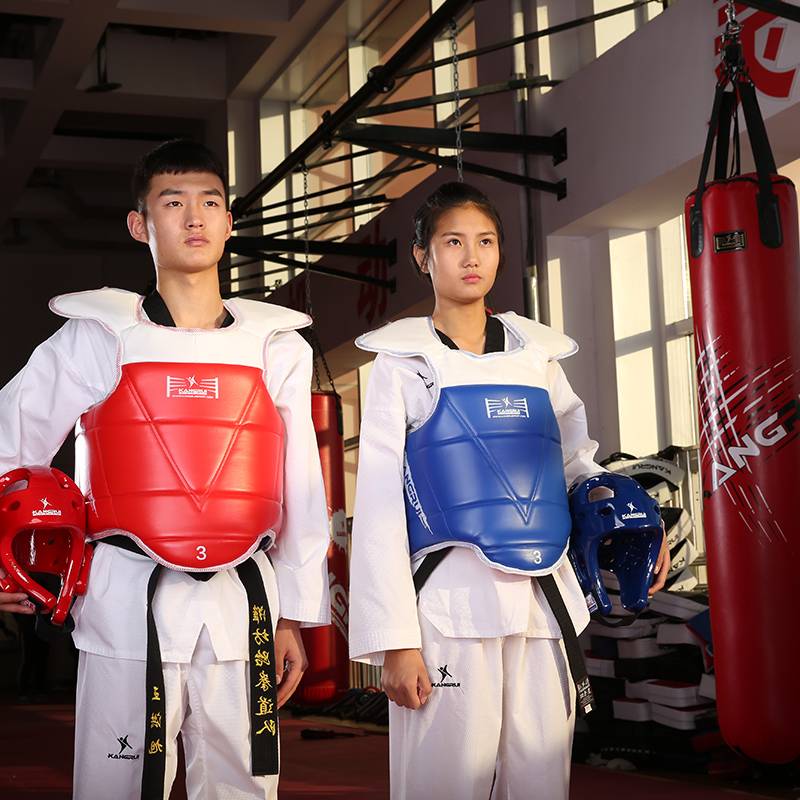 Kangrui Taekwondo's arm protection leg protection combination of empty -handed elbow martial arts combat adult children's movement environmental protection gear