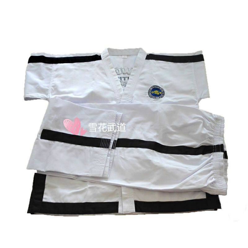 * Snowflake Martial Arts* ITF Teacher Taekwondo Clothing High-quality Full Embroidery Taekwondo (4-6 paragraphs)