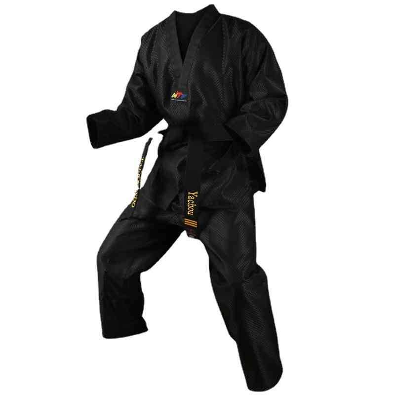 Coach service black taekwondo clothing adult demonstration x professional Taekwondo Taoist service men's and women's uniform uniform network