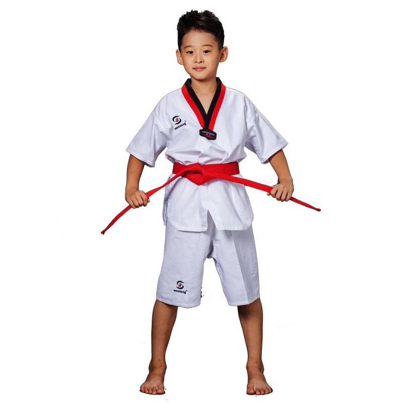 Taekwondo children in summer clothes and short-sleeved cotton beginners, male and female university students in summer taekwondo children