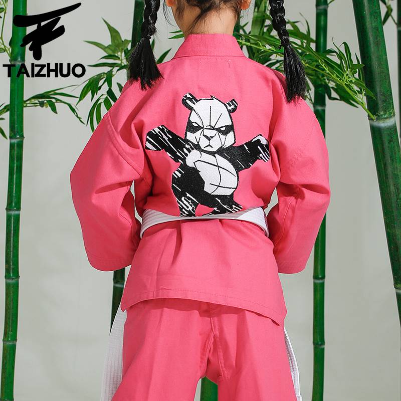 Tetre, Kung Fu Panda Taek Fu boxing suit, Child Taekwondo training suit, male and female long sleeve training suit