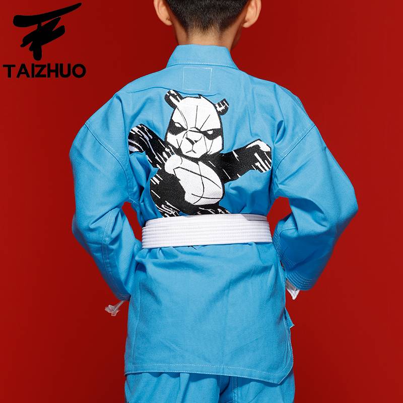 Tetre, Kung Fu Panda Taek Fu boxing suit, Child Taekwondo training suit, male and female long sleeve training suit