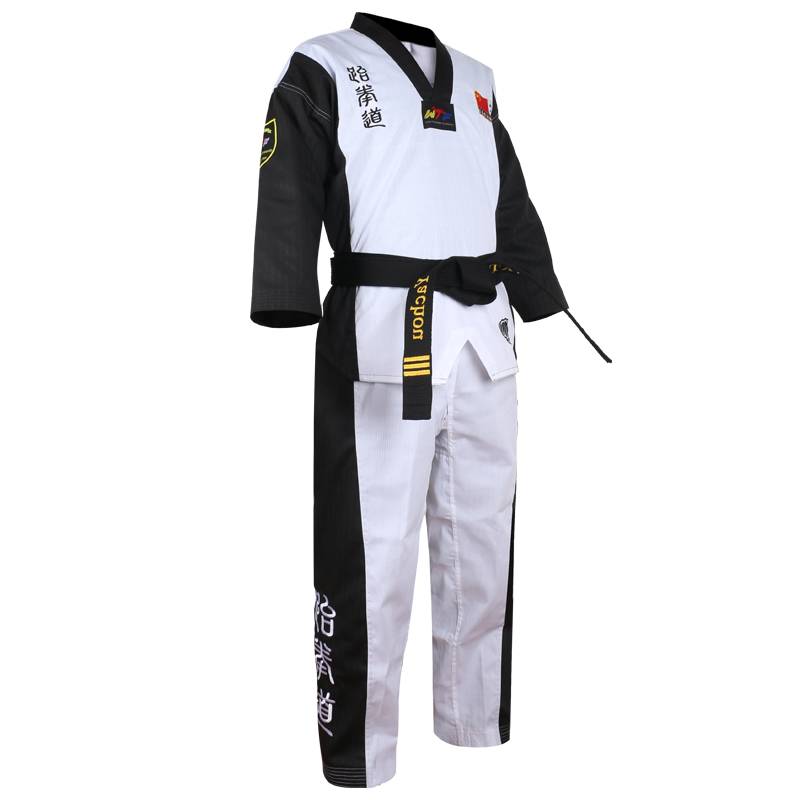 Children Taekwondo clothing long -sleeved men and women adult color Taekwondo clothing spring and autumn training performance clothing products