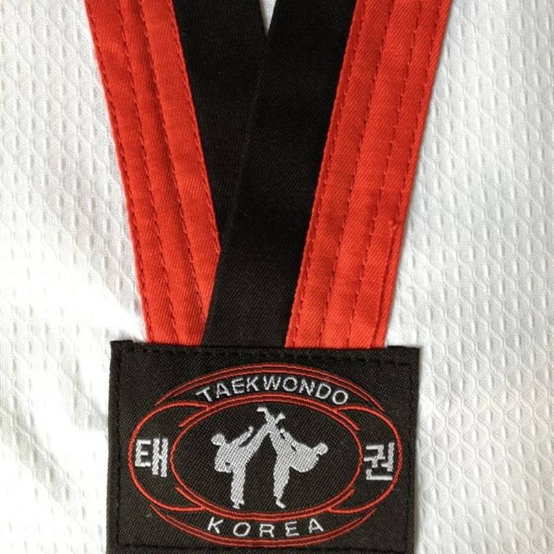 Net -patterned honeycomb pattern Taekwondo Taoism Children adult autumn and winter Taekwondo long -sleeved training clothing lifted boxing