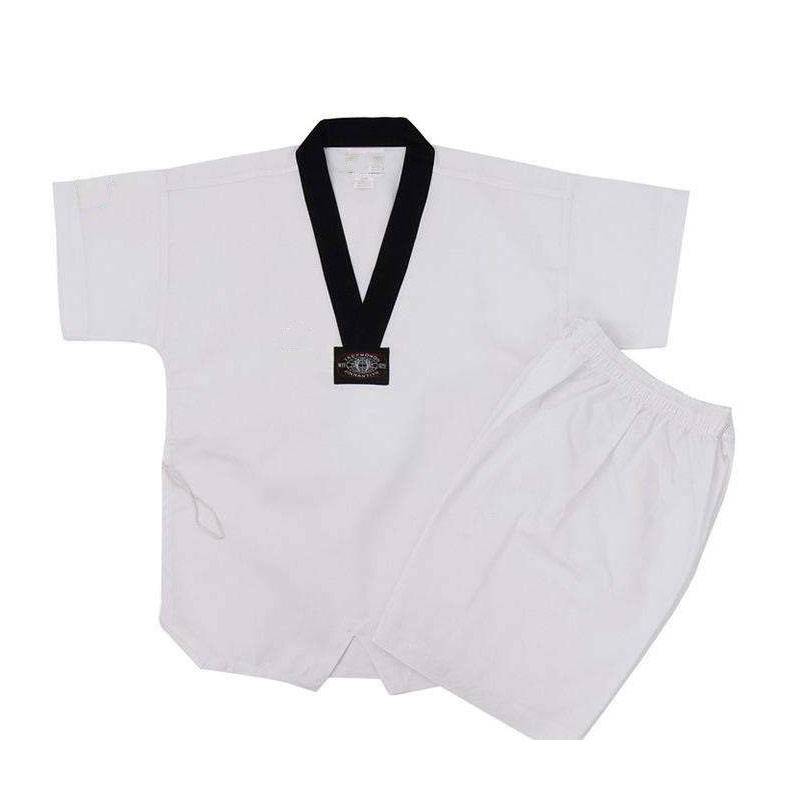 Taekwondo garments training adult children in white, pure cotton-cleaning, long-sleeved, long-sleeved, long-sleeve martial arts costumes