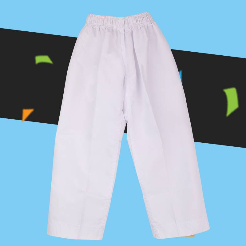 Tee boxer pants, black adult training in white shorts