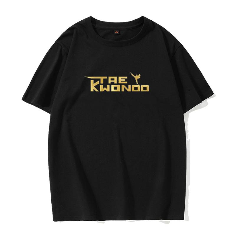 Group purchase discount new cotton taekwondo T -shirt children adult summer short -sleeved Taekwondo martial arts training suit