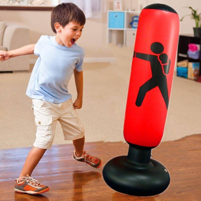Young Children's Boxing Set combined with Taekwondo kicking target sandbag Student Donald Falling Turn on Furniture Decubation Bo