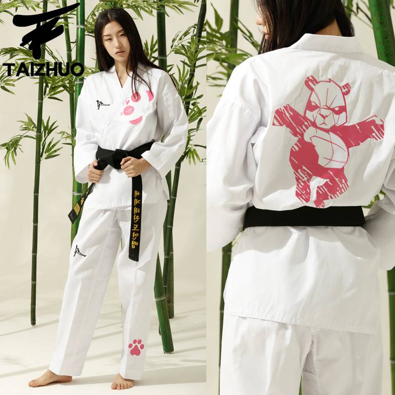 Tetre, Kung Fu Panda Taekwondo, adult Taekwondo costume, male and female long-sleeved Taekwondo training suit