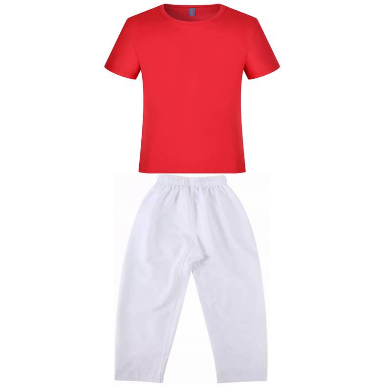 taekwondo short-sleeved net dry clothes for children in adult summer t-shirts with t-shirts to sweat through air