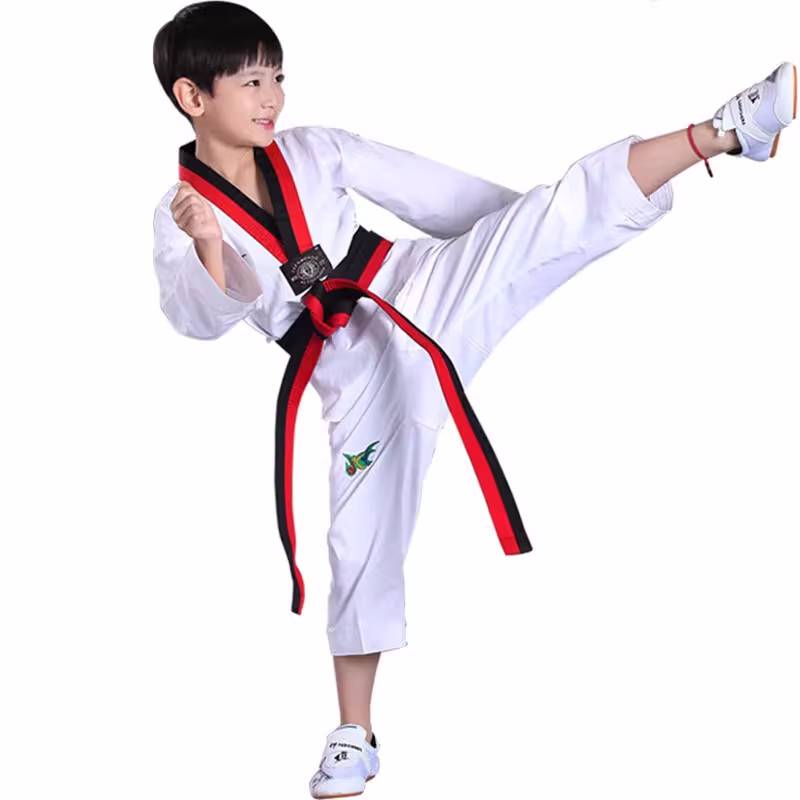 Taekwondo wears a full-thong air-breeding child's long-sleeved cotton shorts and summers training for male and female shorts