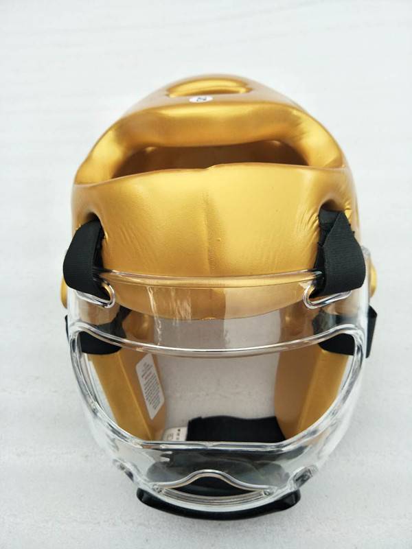 Five sets of gold taekwondo protections