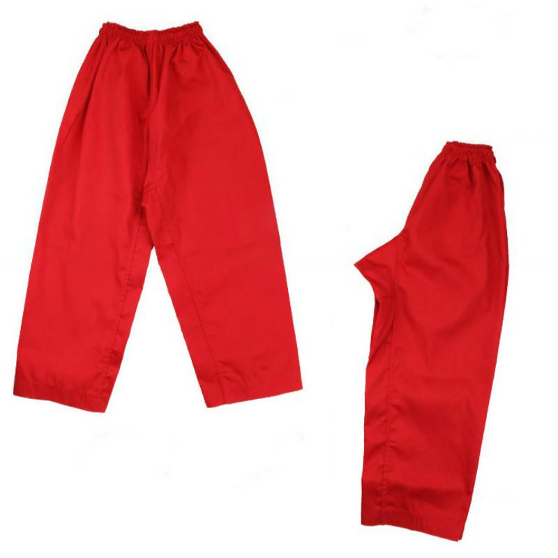 Summer adult white whole cotton junior scholar Taekwondo Taoism training pants children's white breathable shorts beginner