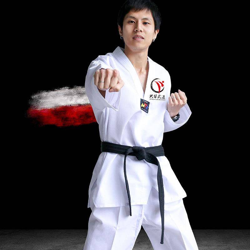 Taekwondo's Autumn Child in Human Services, male and female beginner short-sleeved, long-sleeved, knitting clothes