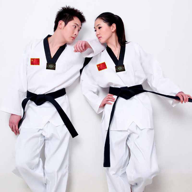 Pure cotton Taekwondo clothing Children's long -sleeved short -sleeved clothing adult boys winter Taekwondo clothing junior taeko suit