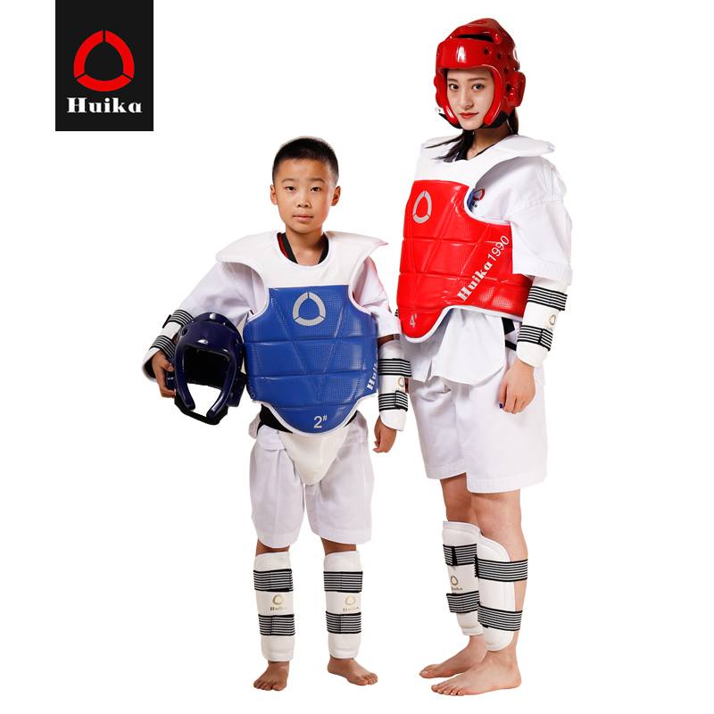 A karate training kit for adult children with karate martial arts training equipment for leg protection