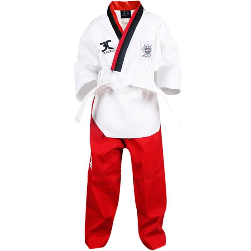 Cotton Taekwondo clothing Summer Children's Beginner Men and Women Adult Performance Server University Student Taoism Taoism