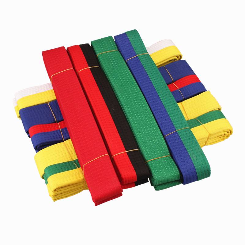 Tekwondo's belt is a black belt and a net cotton embroidery with a male and female black belt factory with adult children