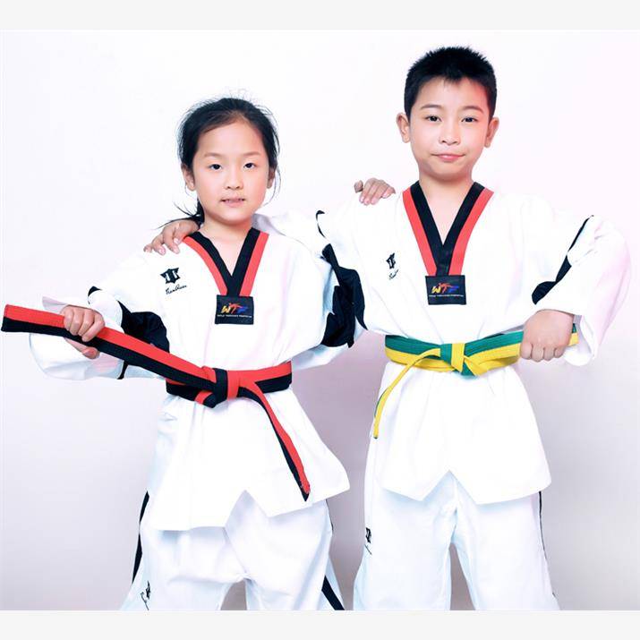 Tianquan autumn and winter adult children Taekwondo clothing long -sleeved men and women taekwondo clothing training clothes Taekwondo doctrine clothing