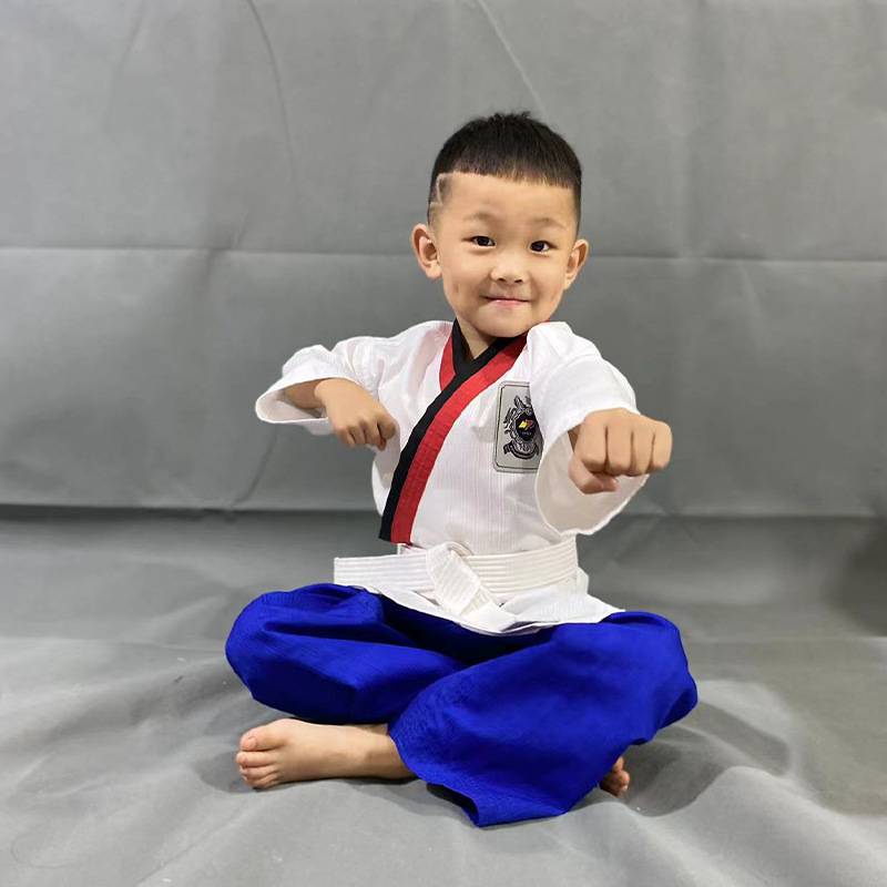 New product momentum, taekwondo Taoist clothes adult children, men and women Taekwondo performance service training service coach service manufacturers