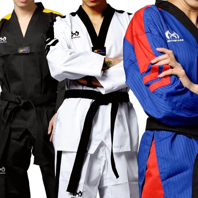 The Black Dress Dragons trained the adult college boys and girls in taekwondo
