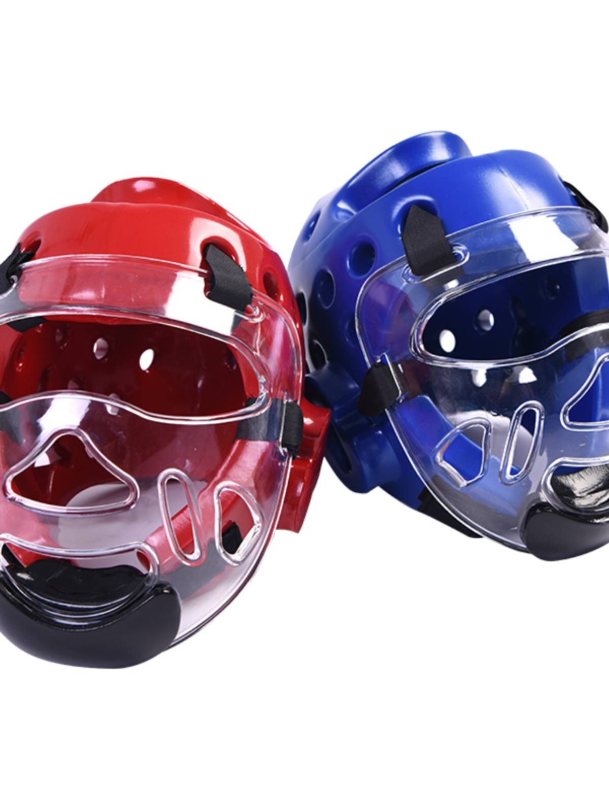 Taekwondo helmet masked head imported air-traffic semi-confined adult training equipment for children in open karate