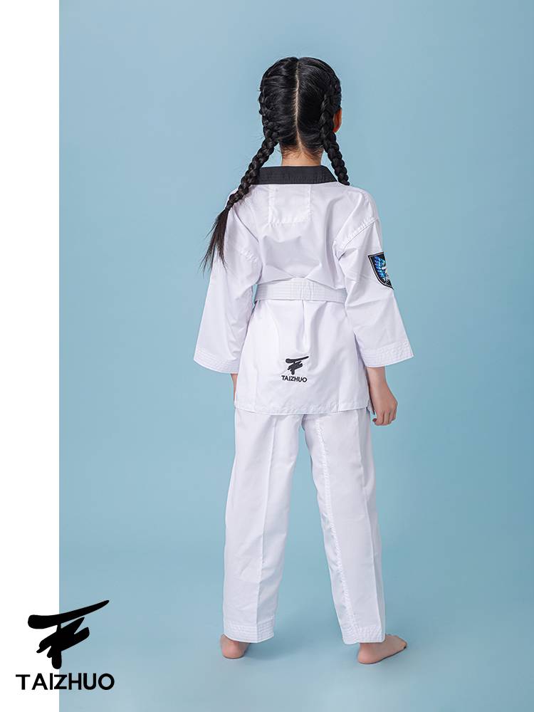 Taekwondo in order for children in summer long-sleeved taekwondo for men and women