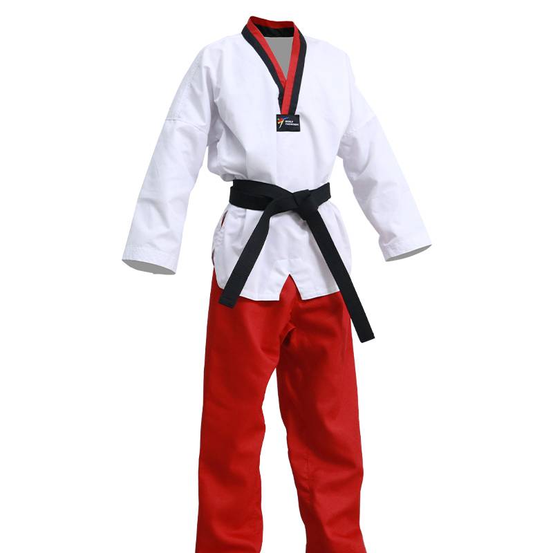 Taekwondo, an adult, male and female college student, trained in long-sleeved short-sleeved trainer 's