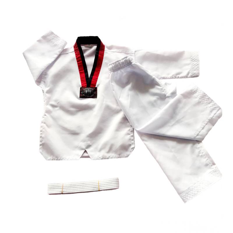 Taekwondo wears a child's pure cotton tampons and a grown man's and a woman's long-sleeved short-sleeved taekwondo training costume