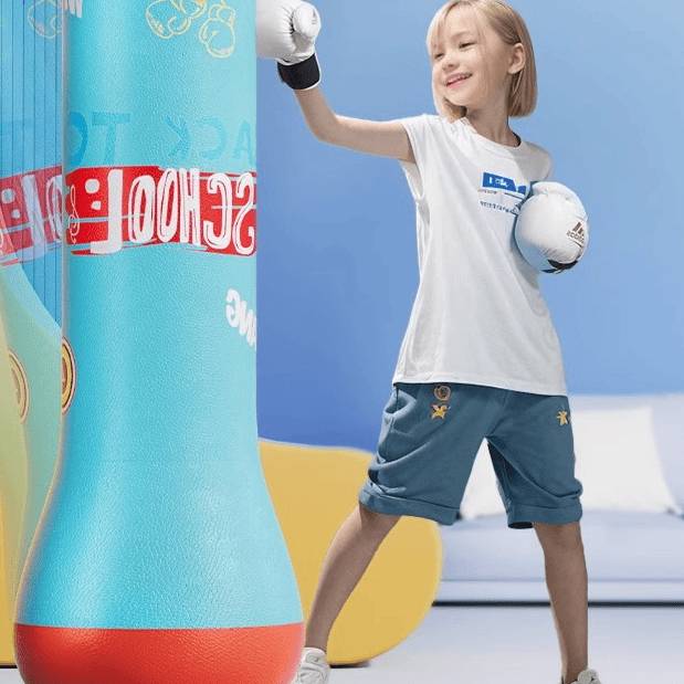 Children's fitness inflatable boxing column vertical sandbags, tires, adults, taekwondo equipment sandbags