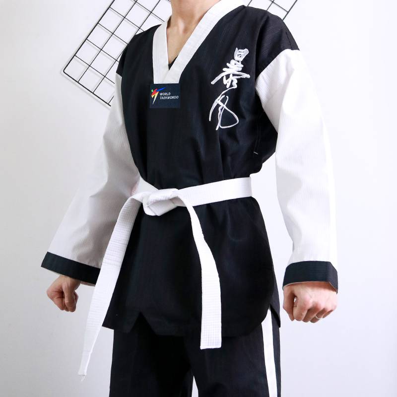 Taekwondo uniformed children trained in primary adult college adult male and female short sleeves customised
