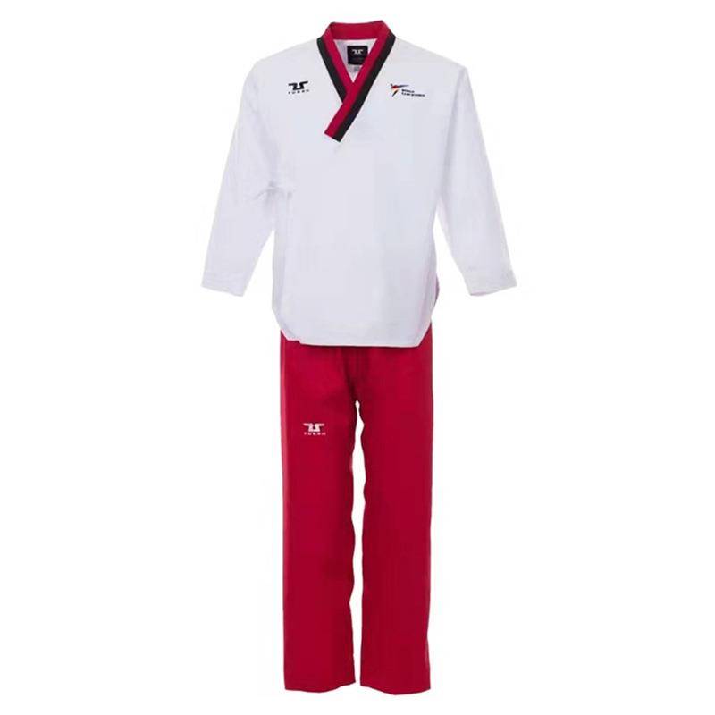 Taekwondo training for children's adult taekwondo performance clothes can embroidery the name of the school