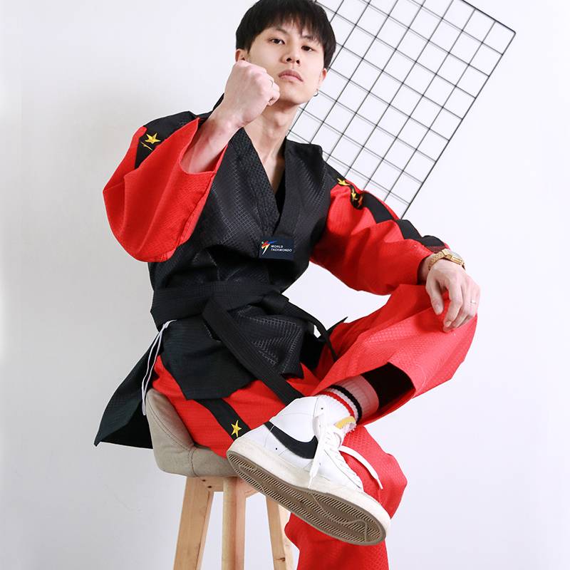 Tee Kung-do dress children, adult long-sleeved beginners, male and female trainers, embroidery