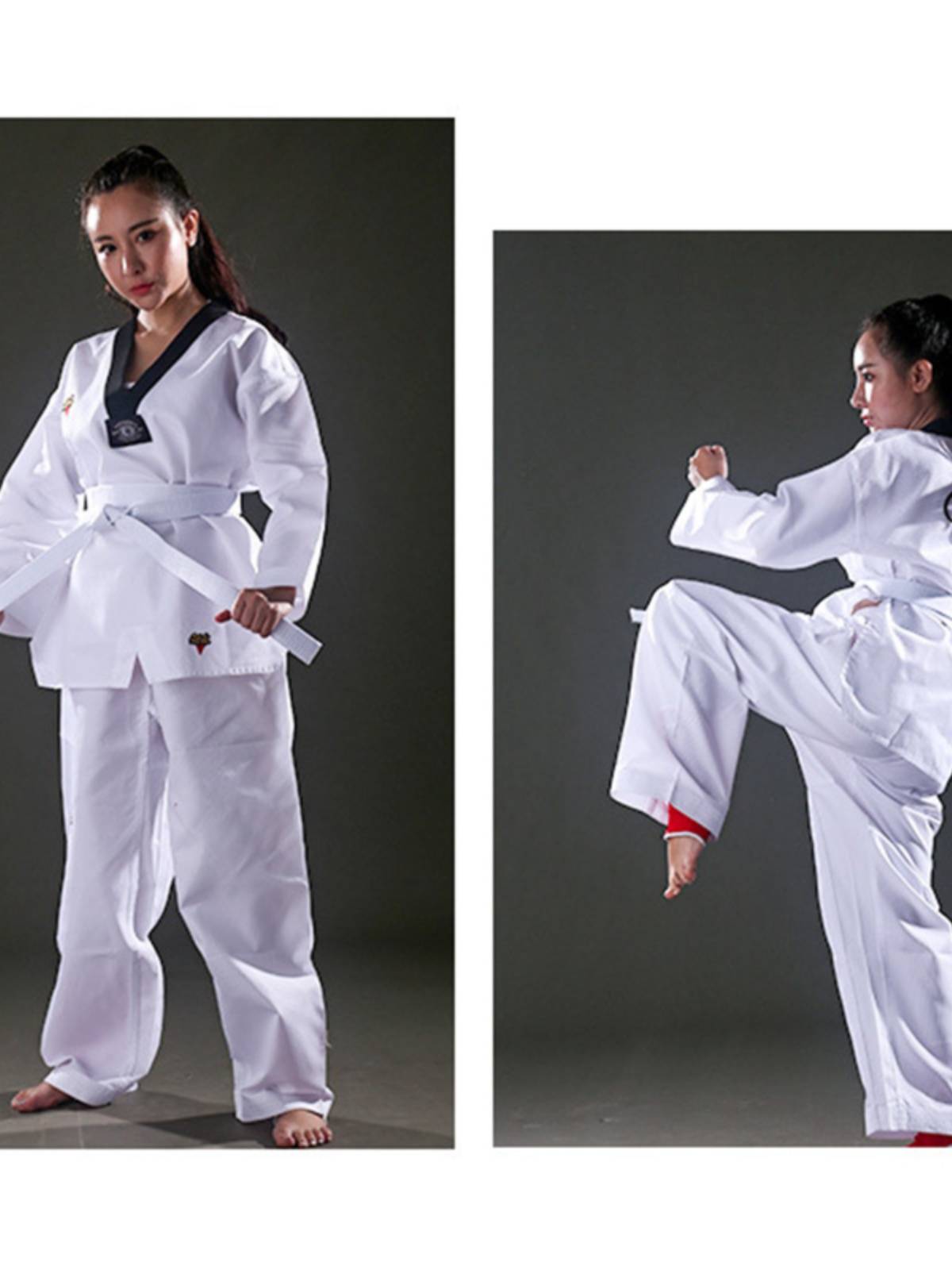 Adult Taekwondo Performance Performance Yuan Wudao clothing men's and women's training clothes rental sports meeting opening ceremony of clothing leasing