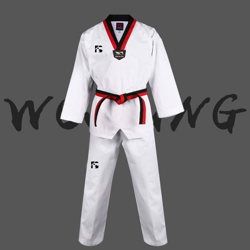 Woosung Taekwondo clothing Children's Girls and Women's Women's Long -sleeved Delive Competition Training Clothing Taoism Taoist Taekwondo Taekwondo