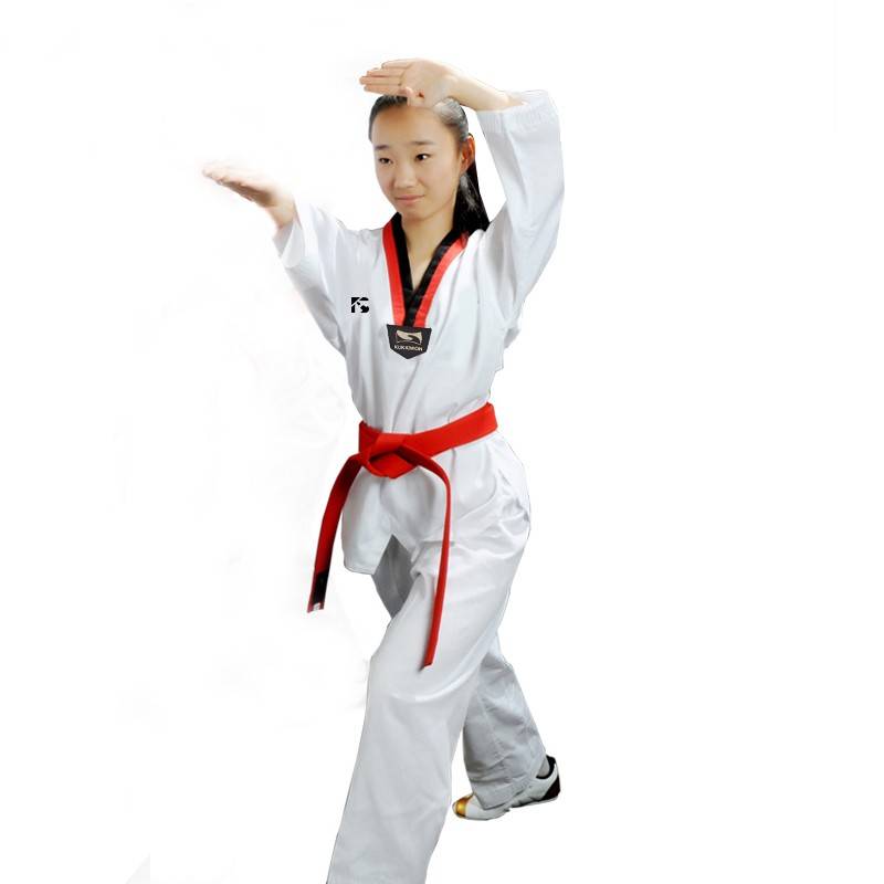 Woosung Taekwondo clothing Children's Girls and Women's Women's Long -sleeved Delive Competition Training Clothing Taoism Taoist Taekwondo Taekwondo