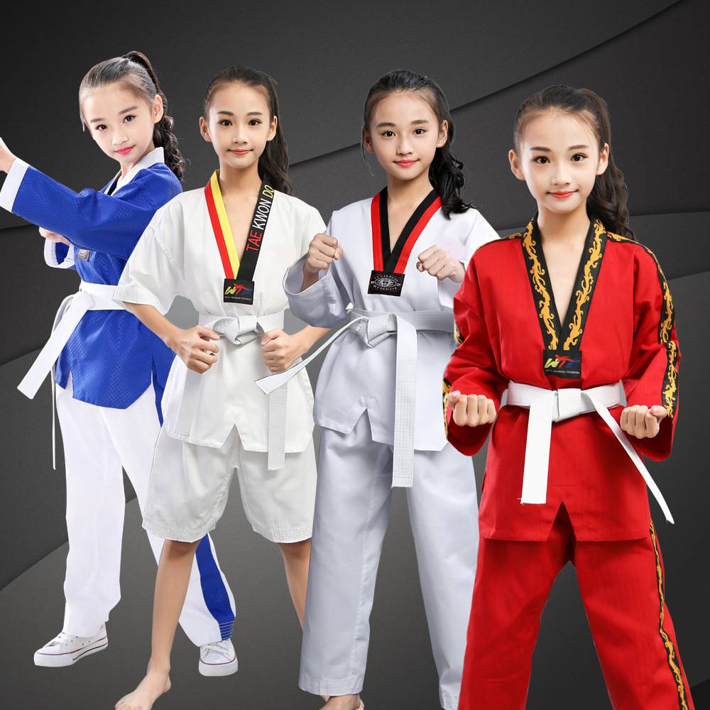 Taekwondo costumes for children's training clothes