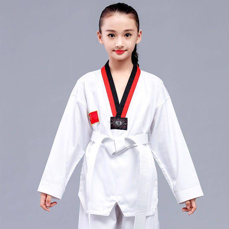 Taekwondo wears long-sleeved adult, male and female spring and summer boxing knuckle
